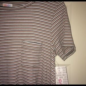 LuLaRoe Carly Small Ribbed Multi Stripe NWT